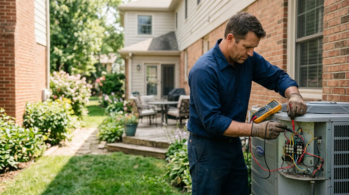 HVAC technician working near Moorhead, MN